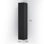 Пенал подвесной Am.Pm Gem 30 см M90CHR0306BM правый, черный