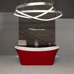 Отдельностоящая ванна Frank 170х75 F6104 White/Red