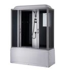 Душевой бокс Taliente 150x70 TA-15070G стекло тонированное, профиль матовый хром