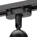 Трековый светильник спот поворотный Ritter Artline 55x87мм под лампу GU10 до 2.6м² пластик цвет чёрный