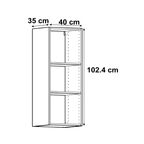 Каркас навесной Delinia ID 40x102.4x35 см ЛДСП цвет белый