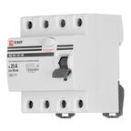 УЗО EKF PROxima ВД-100 25А 3P+N тип AC 30 мА 4,5 кА (elcb-4-25-30-em-pro)