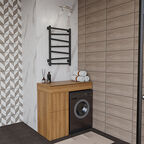 Полотенцесушитель электрический Indigo Element 50x80 LCEEPF80-50BRRt  черный муар