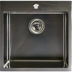 Мойка для кухни врезная Delinia 50x50 см глубина чаши 20 см нержавеющая сталь цвет сатин