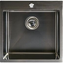 Мойка для кухни врезная Delinia 50x50 см глубина чаши 20 см нержавеющая сталь цвет сатин