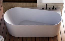 Ванна акриловая Abber 150x75 AB9496-1.5 R белая с каркасом в комплекте