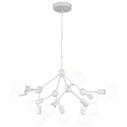 Большая подвесная люстра молекулы IP21 Lussole LGO Kenner LSP-8270