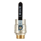 Кран шаровой латунный Stout SVB 1 1/4 ВР(г) х 1 1/4 НР(ш) полнопроходной ручка прямой (SVB-0003-200032)