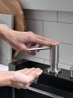 Многофункциональная кухонная мойка Esbano GEYSERUS-5 68 см оружейная сталь, со смесителем, разделочной доской и колландером