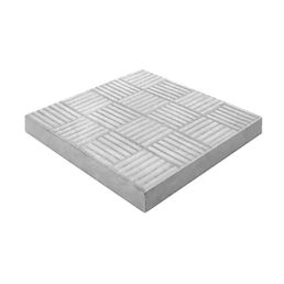 Плитка тротуарная Паркет 300x300x30 мм серый