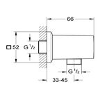Подключение шланга Grohe Allure Brilliant без держателя латунь хром (27707000)