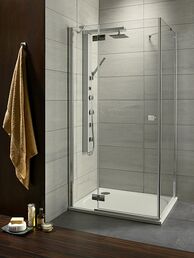 Душевой уголок Radaway Almatea KDJ L 120x80 32141-01-01NL стекло прозрачное, профиль хром, без поддона
