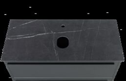 Столешница La Fenice Granite Black Olive Light Lappato FNC-03-VS03-80 80 см, черная