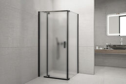Душевой уголок Royal Bath 90х100 RB HPVD-C-BL стекло матовое, профиль черный