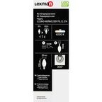 Лампа светодиодная Lexman E14 220-240 В 3.8 Вт свеча прозрачная 500 лм нейтральный белый свет