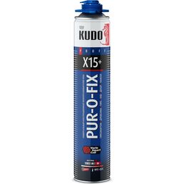 Универсальный профессиональный клей-пена KUDO PUR-O-FIX X15 EXTRA FIX KUPP10B15SU