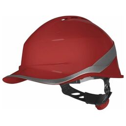 Каска защитная DELTA PLUS DIAMOND VI WIND из ABC с вентиляцией, красная
