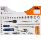Набор головок Dexter HT205187, 64 предмета
