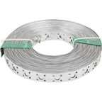 Перфорированная лента прямая LP 20x0.8 25 м оцинкованная сталь цвет серый