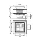 Трап для душа Alca Plast 150x150 мм