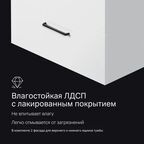 Комплект фасадов для тумбы AM.PM Force M9FFFF0802WM 33x76.5 см влагостойкая ЛДСП цвет белый 2 шт