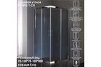 Душевой уголок Royal Bath 100х100 RB100 HPD-T-CH стекло прозрачное, профиль хром, без поддона