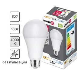Лампочка светодиодная Lexman груша E27 2000 лм нейтральный белый свет 18 Вт
