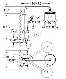 Душевая стойка Grohe Euphoria 27296001