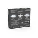 Светильник встраиваемый Gauss Backlight BL123 квадрат 6 и 3 Вт свет холодный белый