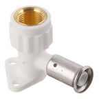 Водорозетка Henco (2PKW-1604) 16(пресс) х 1/2 ВР(г) PVDF белая