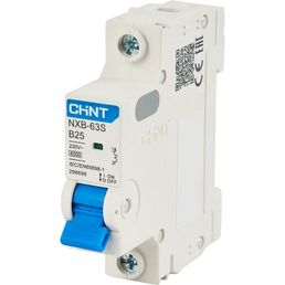 Автоматический выключатель CHINT NXB-63S 1P B25 А 4.5 кА
