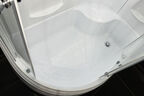 Душевая кабина Royal Bath 120х80 RB 8120BK1-T R стекло прозрачное, профиль белый
