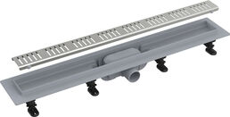 Душевой лоток AlcaPlast APZ10-650M Simple с решеткой и опорами (AG100401650)