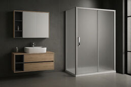 Душевой уголок Royal Bath Accord 170х110 RB 11170HPS-C-ST стекло матовое, профиль сатин