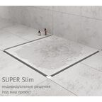 Лоток душевой Berges Wasserhaus Super Slim с гидрозатвором 700х94 d50 мм решетка из нержавеющей стали (090153)