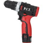 Дрель-шуруповерт аккумуляторная P.I.T. LPBM12K-10A, 12 В Li-Ion, 2x1.5 Ач