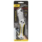 Нож строительный Vertextools 0044-18-29 металлический корпус трапециевидное лезвие 218 мм