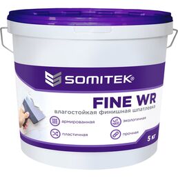Влагостойкая финишная шпатлевка SOMITEK fine wr 36009
