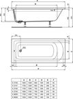Ванна акриловая 150х70 Ideal Standard Hotline K865801