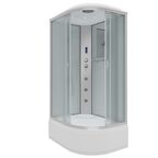 Душевая кабина Niagara Classic 120x80 NG-2310-14LF высокий поддон, стекло матовое, профиль серебро, левая