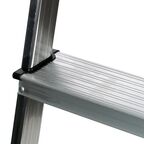 Стремянка алюминиевая Hailo 7 ступеней 8160-707, лоток для инструментов, максимальная нагрузка 150 кг