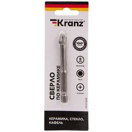 Сверло по стеклу и керамике Kranz 8 мм