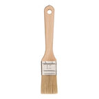 Кисть плоская натуральная щетина деревянная ручка Wenzo Wood 35х12 мм для эмалей и лаков на алкидной основе
