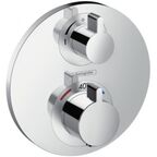Смеситель для ванны или для душа Hansgrohe  Ecostat S 15758000 хром термостат для душа (внешняя часть)