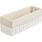 Корзина для хранения 30x10x10 см бумага цвет белый
