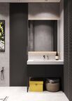 Встраиваемый смеситель для раковины Bronze de Luxe Omg 9007GM-Y с внутренней частью, графит, желтый