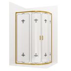 Душевой уголок Ambassador Royal 120x80  18015301 стекло прозрачное, профиль золото, без поддона