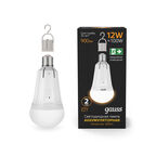 Лампа Gauss A80 12W 900lm 3000K Е27 авар. с Li-Ion аккумулятором LED