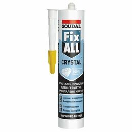 Гибридный клей-герметик SOUDAL Fix All Crystal 290 мл прозрачный