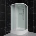 Душевая кабина Frank 100x100 F400/1 М White стекло матовое, профиль белый